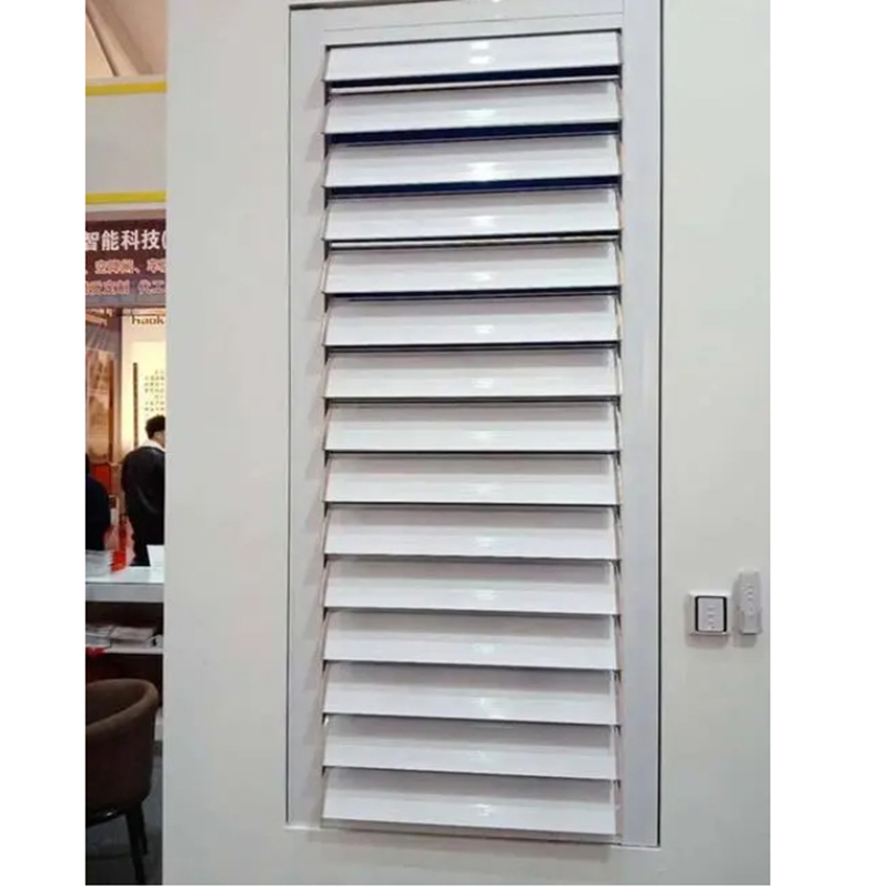 Casement Window Screen Shutter Aluminium Blinds Electric Louvres Air Vent Cover