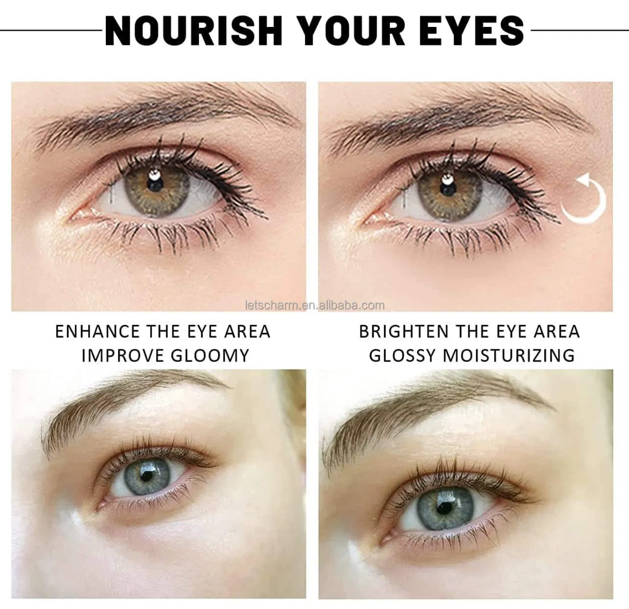 Ls057 Private Label Gel Eye Mask: Avocado Extract, OEM Custom, 30 Pairs