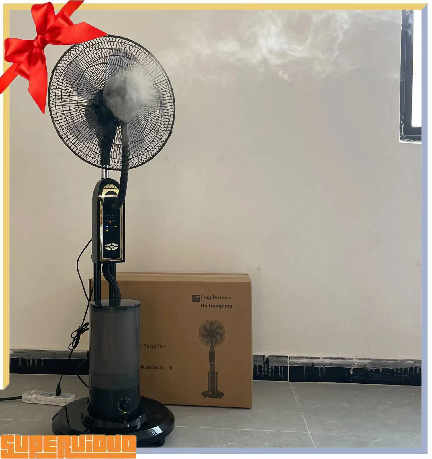 Economic 3 Speeds Water Cooling Tower Fan Dual Oscillating Silent Air Cooler with Portable Noiseless Coolers Wholesale