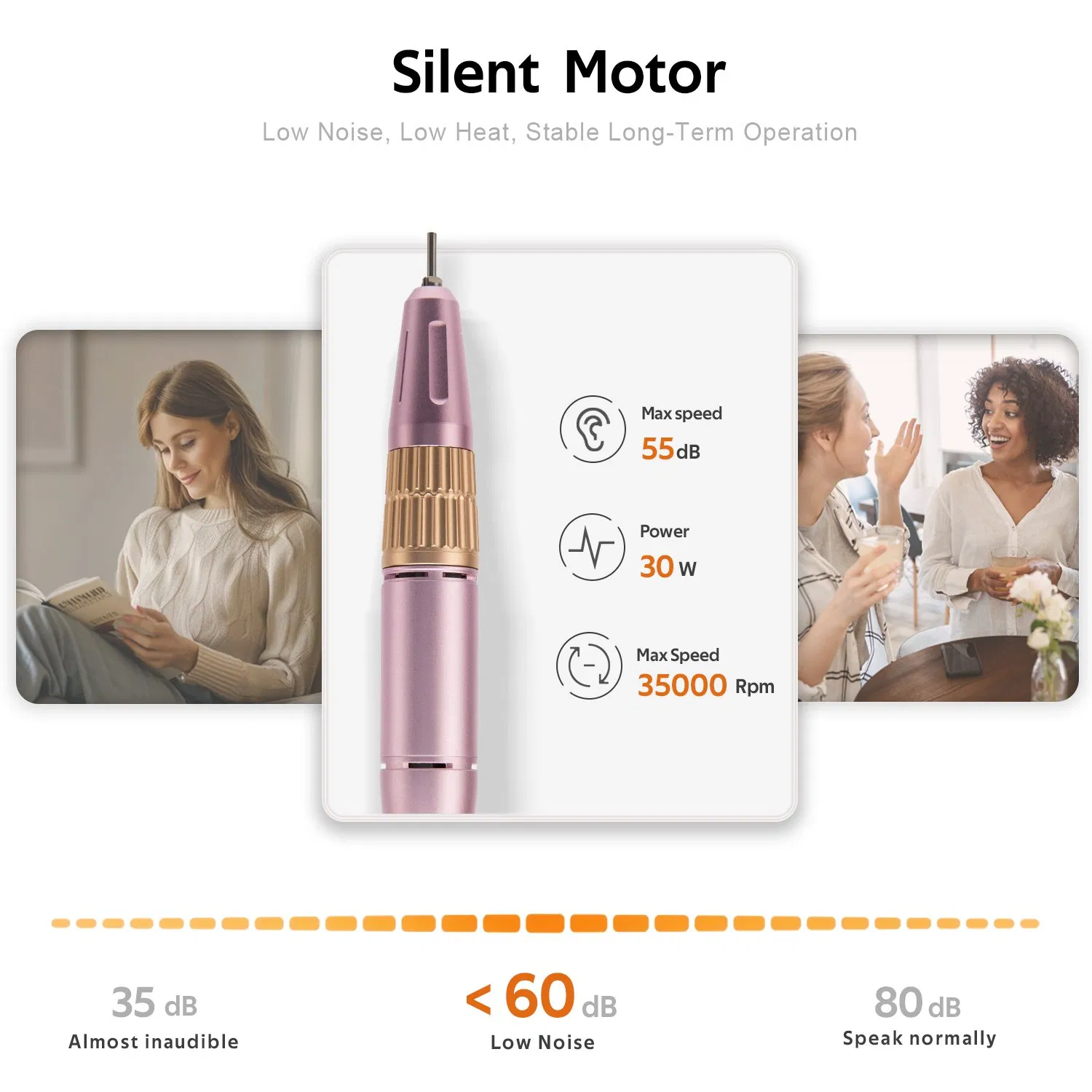 Nail Drill Low Noise Popularity High Speed Gel Remover Desktop Electric Nail Drill