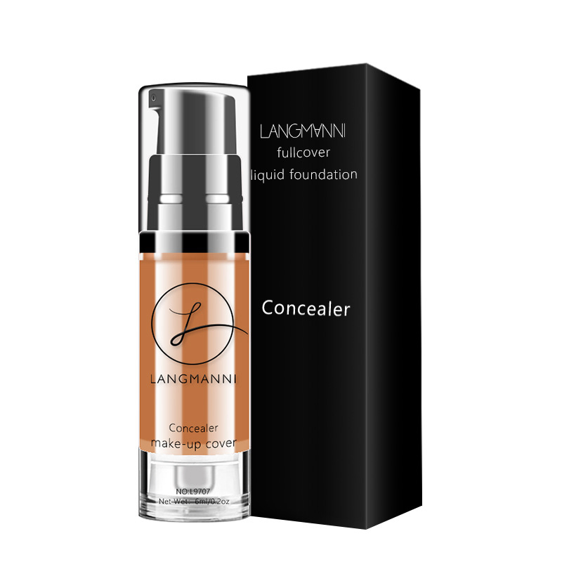 Langmanni Liquid Foundation Concealer Brighten Skin Color Waterproof Makeup Bb Cream