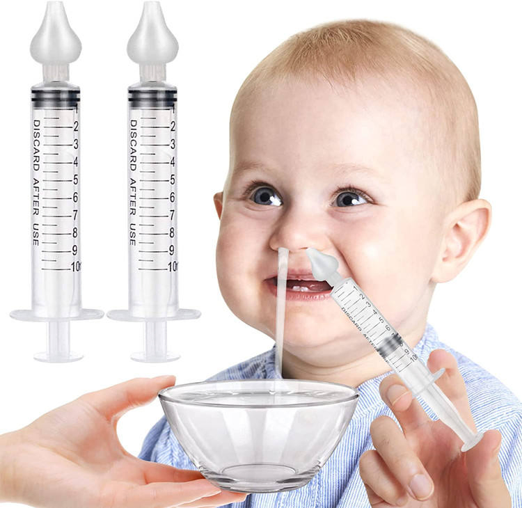 Reusable Professional Manual Adult Baby Vacuum Nasal Irrigator Aspirator