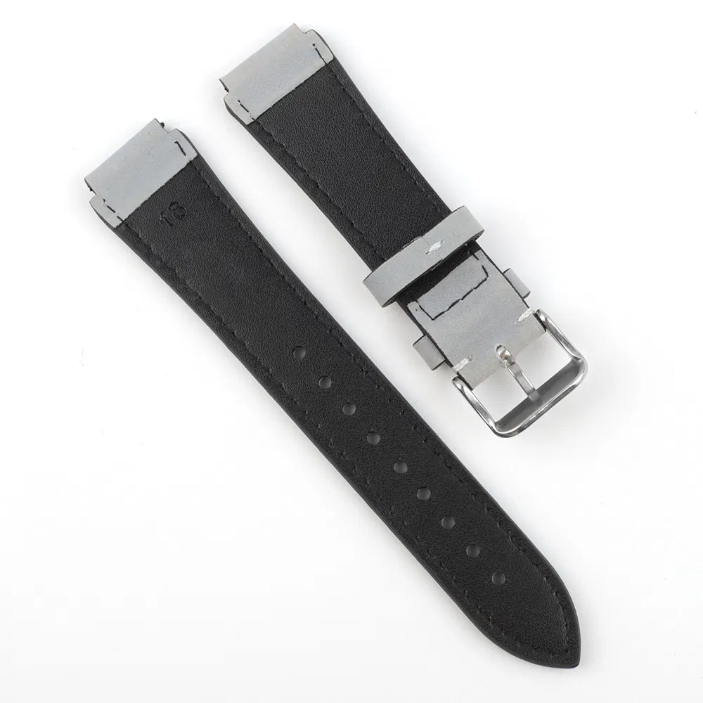 Good Quality 18mm Grey Leather Watch Straps Wrist Strap Leather Watch Bands