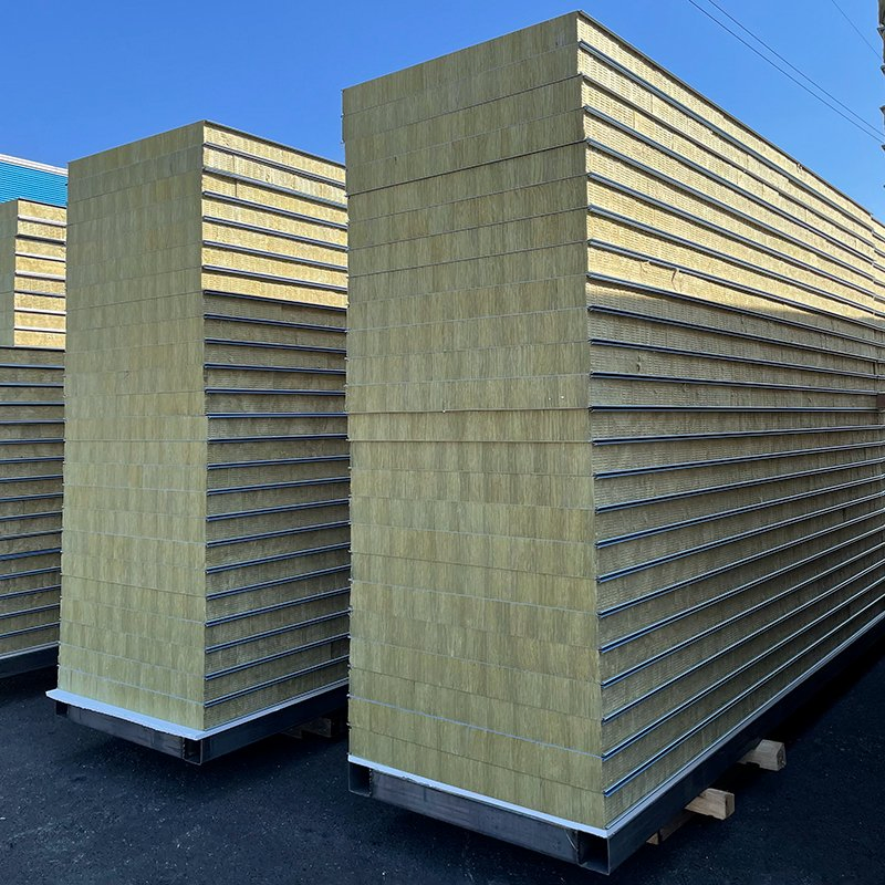 Premium Fire-Resistant Rockwool Steel Sandwich Panels for Buildings
