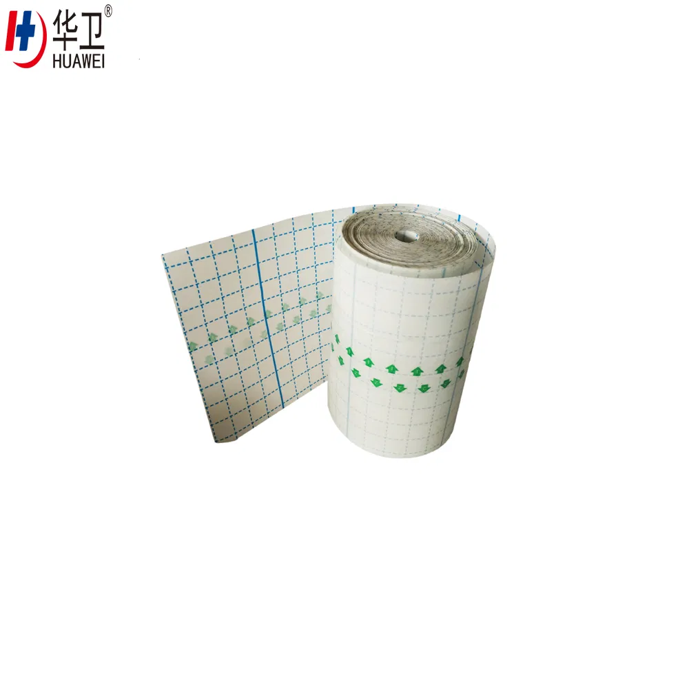 Medical Acrylic Adhesive Anti-Bacterial PU Film Dressing Tape Roll
