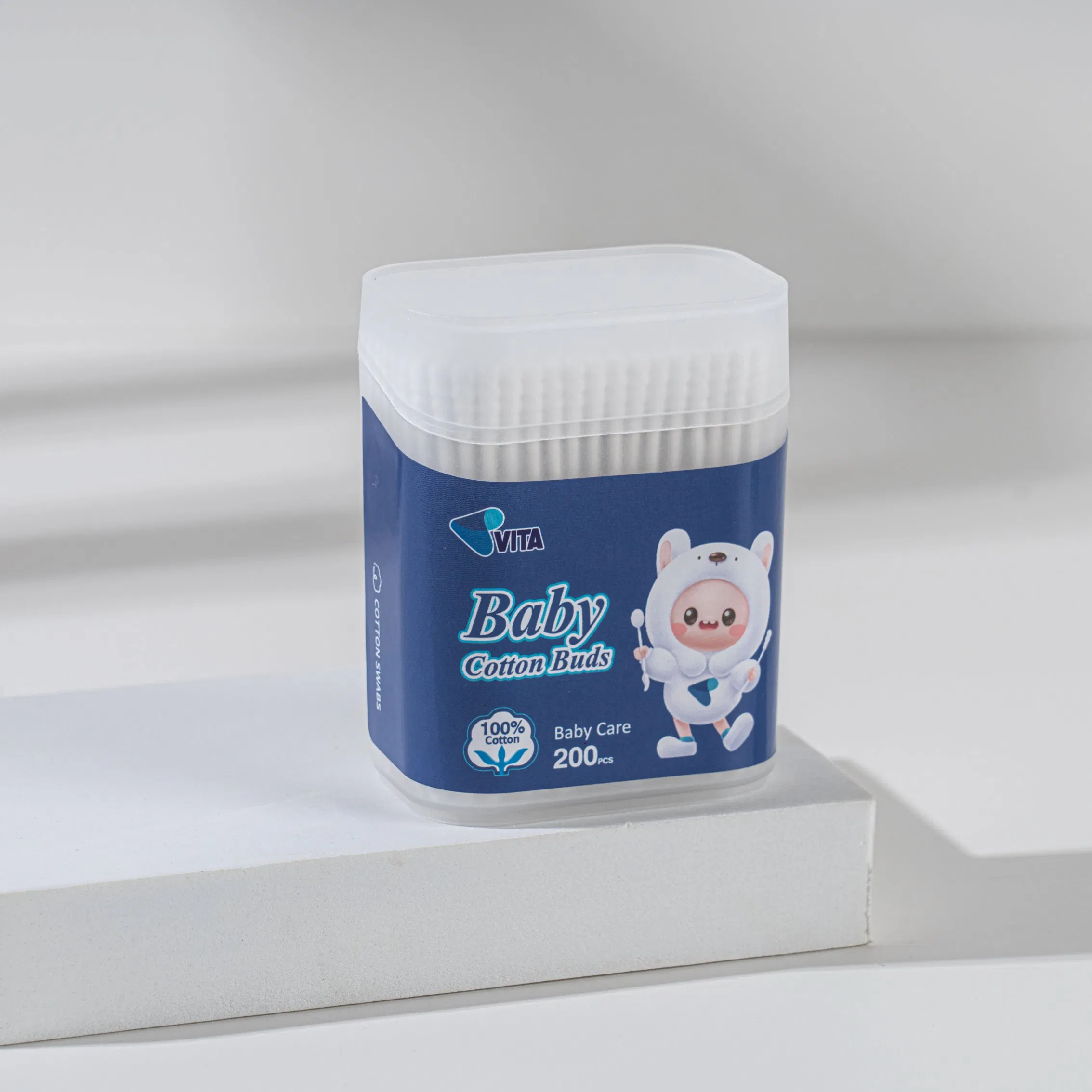 Soft and Gentle 200PCS Cotton Buds for Baby Care