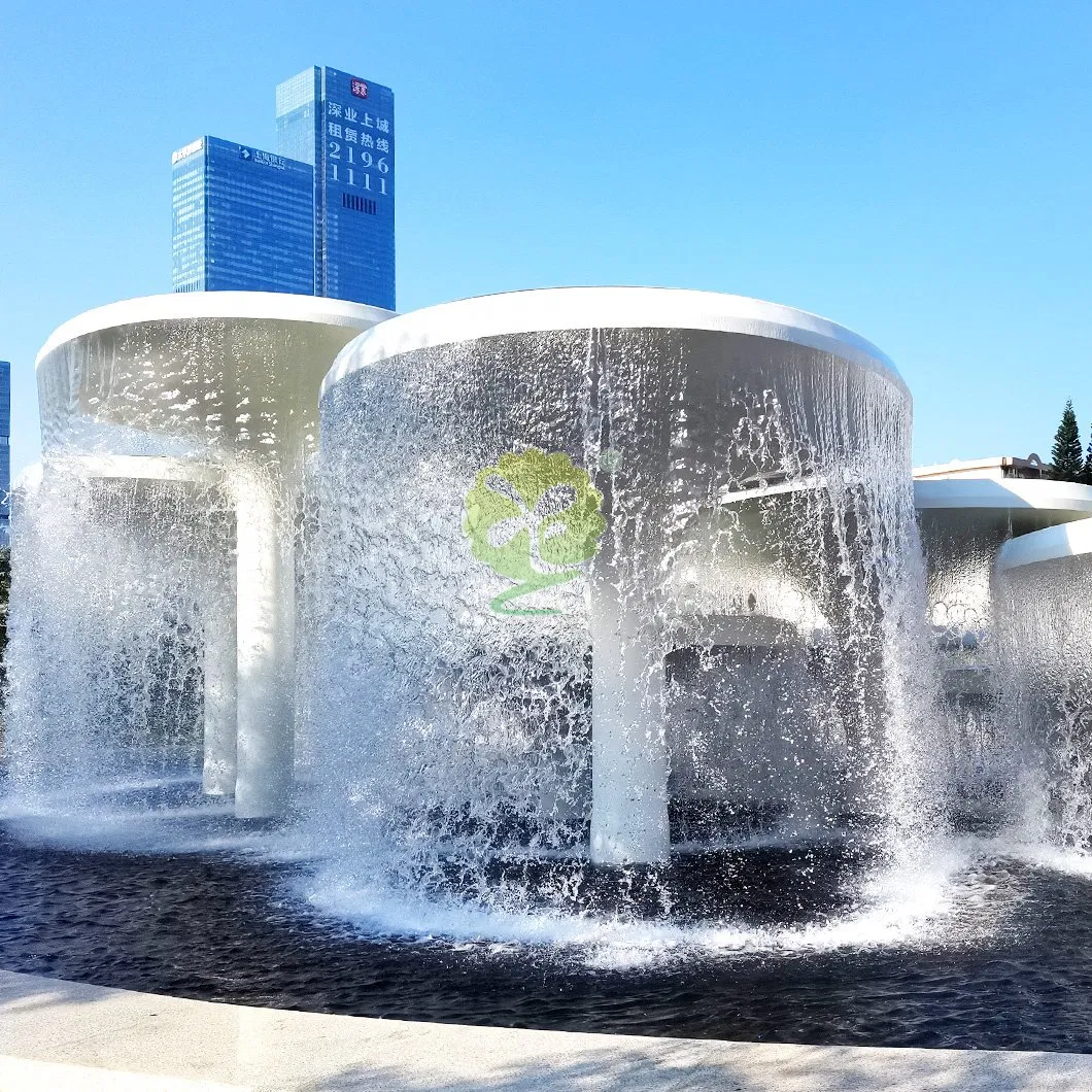 Customized Fiberglass Outdoor Courtyard Waterscape Waterfall Landscape Decoration Flowing Water Fountain