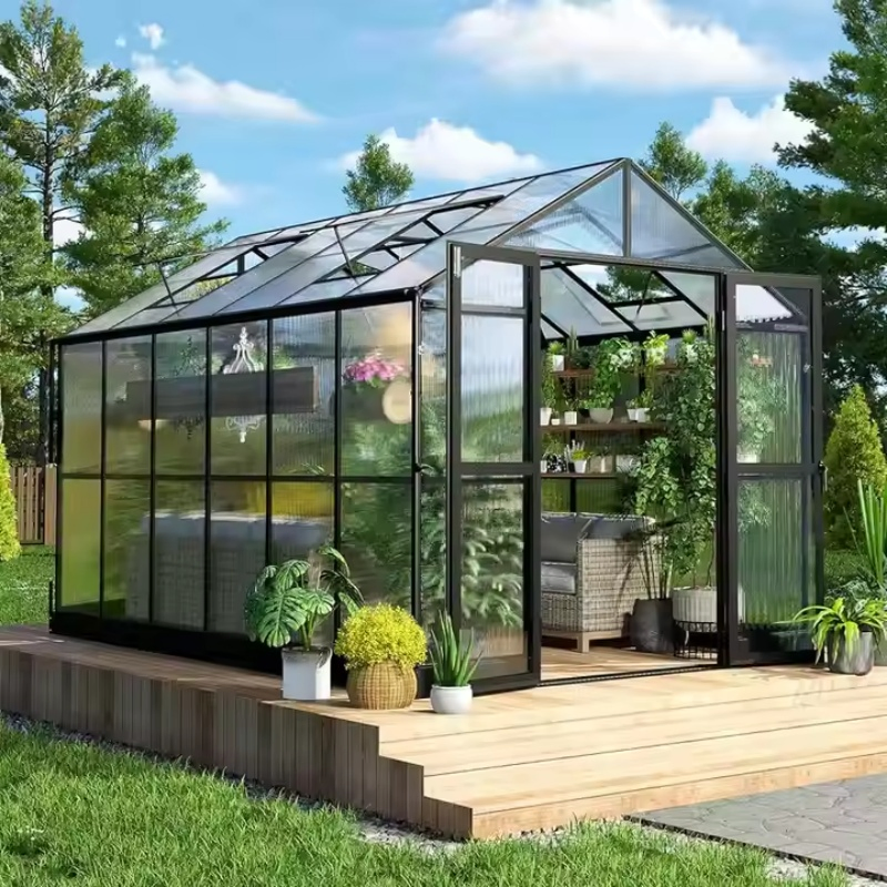 4 Season Free Standing Sunroom Sun Room Mobile Glass House Aluminum Alloy Sunrooms