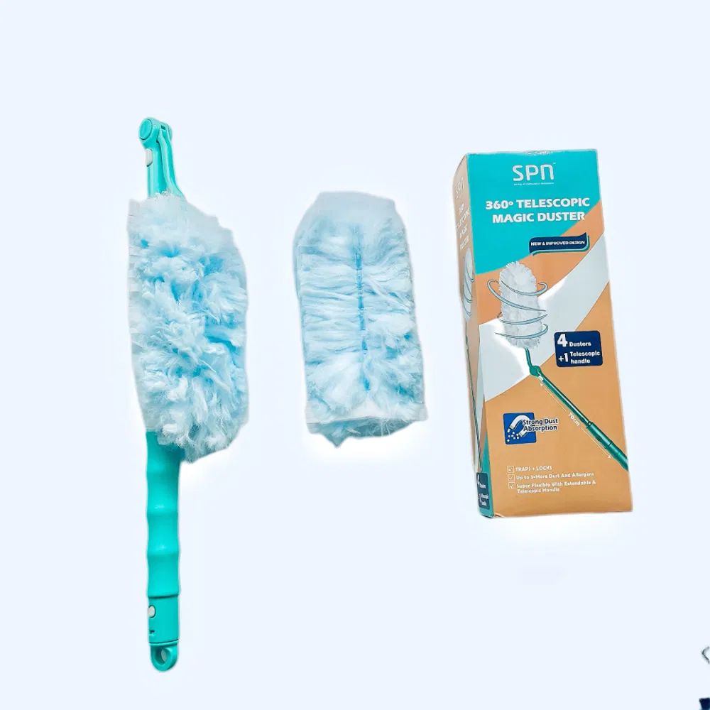 Non-Woven Disposable Duster Fan or Floor or Kitchen or Car or Factory Dust Duster with Long Handle
