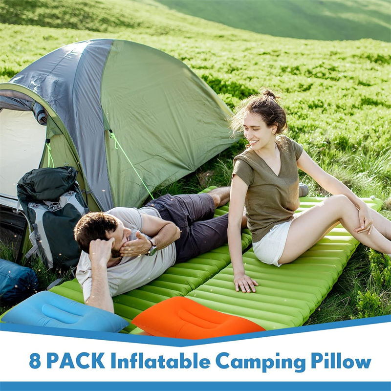 Polyester Fiber Compact Comfortable Stability Relief Rescue Inflatable Pillow Online Cheap Neck Lumbar Support Sleeping Cushion Multicolor Pillows