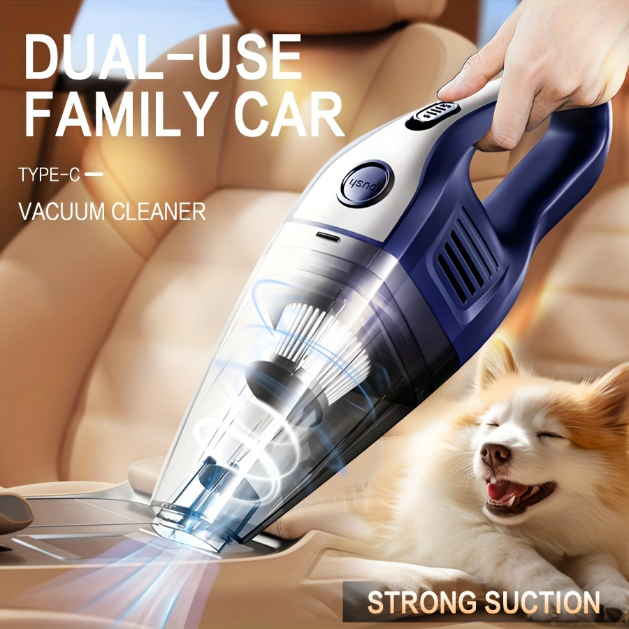 Portable Hand-Held Car Vacuum Cleaner Strong Suction Wet & Dry Use