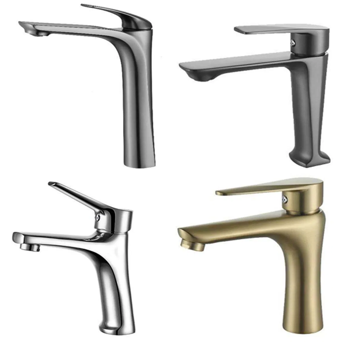 Modern Round Handle Mixer Tap Stainless Steel for Kitchen Basin Sink Bathroom Faucet