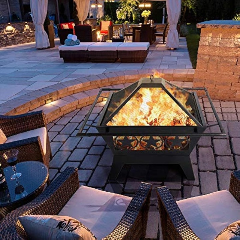 Hot-Selling Stable Eco-Friendly Metal Burning Outdoor Furniture Patio Heaters Fire Pit