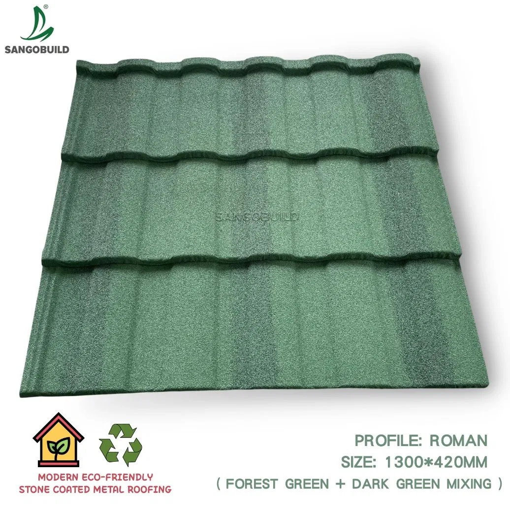 Roof Cover Sheet in Dr Congo Wholesale Price Tuiles Construction Material Price Lubumbashi Kinshasa Stone Coated Roof Tiles Price in Drc
