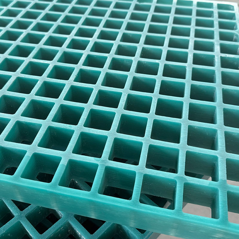 Reinforced FRP Grating From Chinese Manufacturer Structural Mesh Floor System for Harsh Environments Platforms Walkways Drain Covers