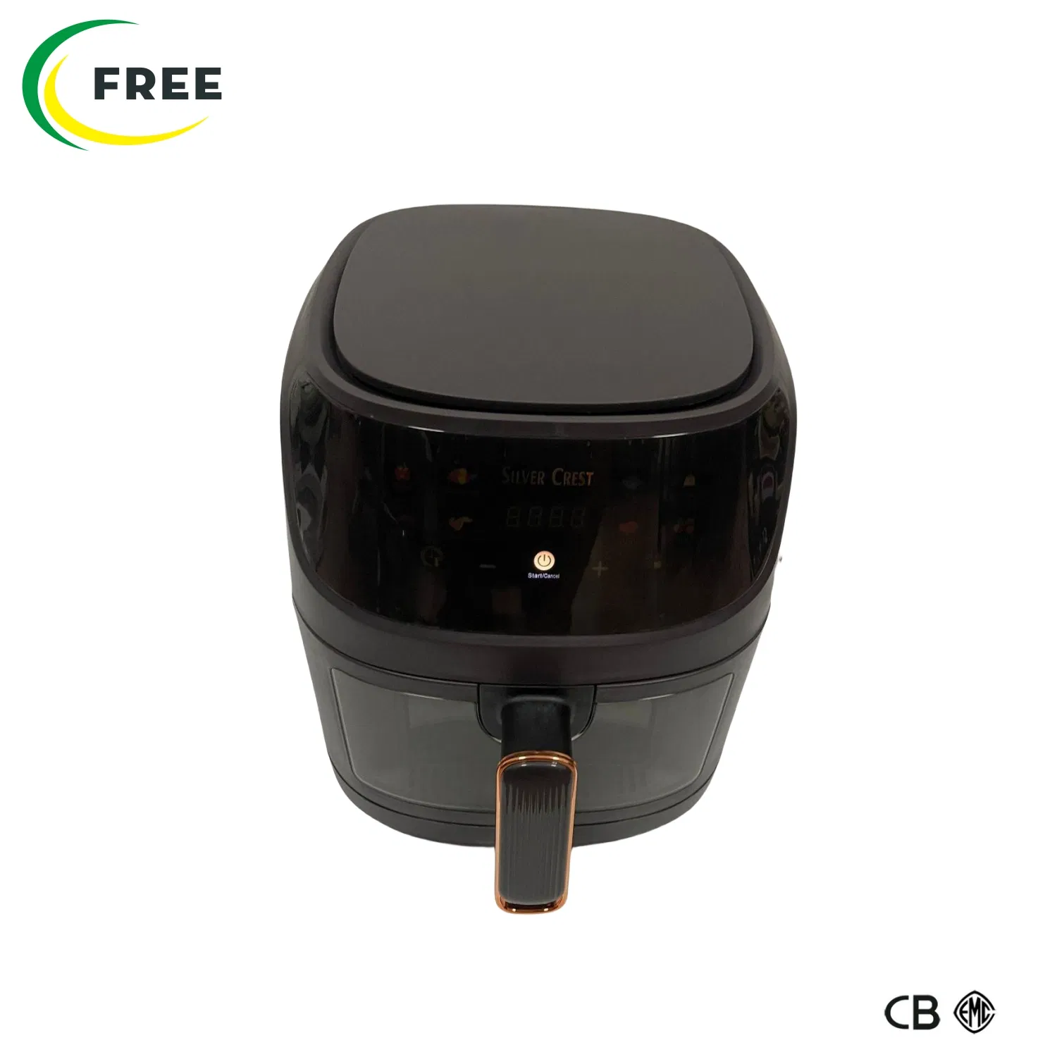 Digital 4.5L Glass Visual Smart Intelligent Electric No Oil Air Fryer