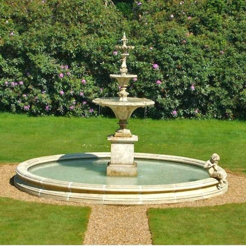 Outdoor Decoration Beautiful Antique Marble Fountain