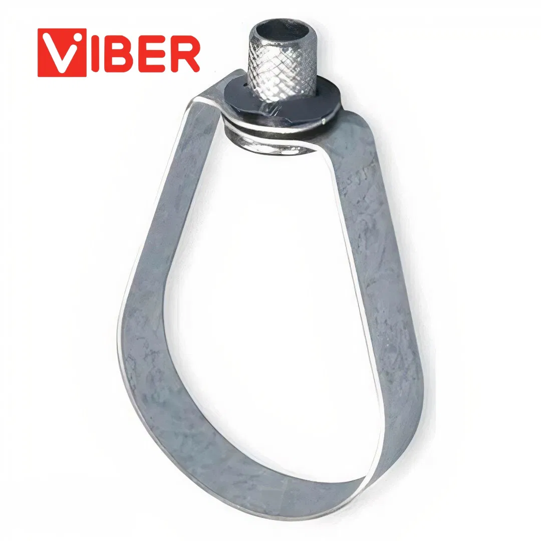 Versatile Zinc-Coated Steel Loop Hangers for Pipe Support