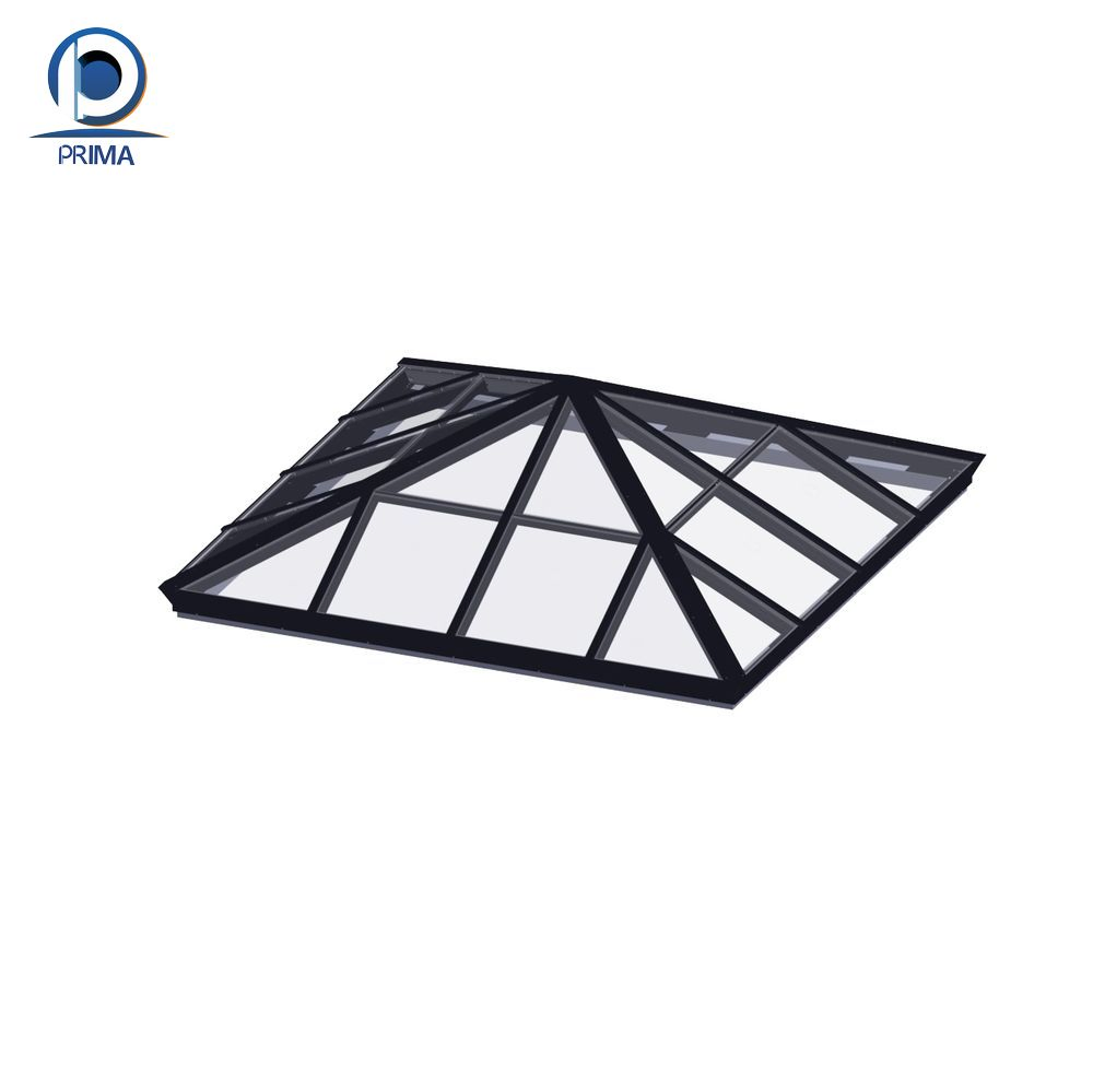 Special-Shaped Tempered Glass Construction Roof for Outdoor Light Steel Structure for Villa
