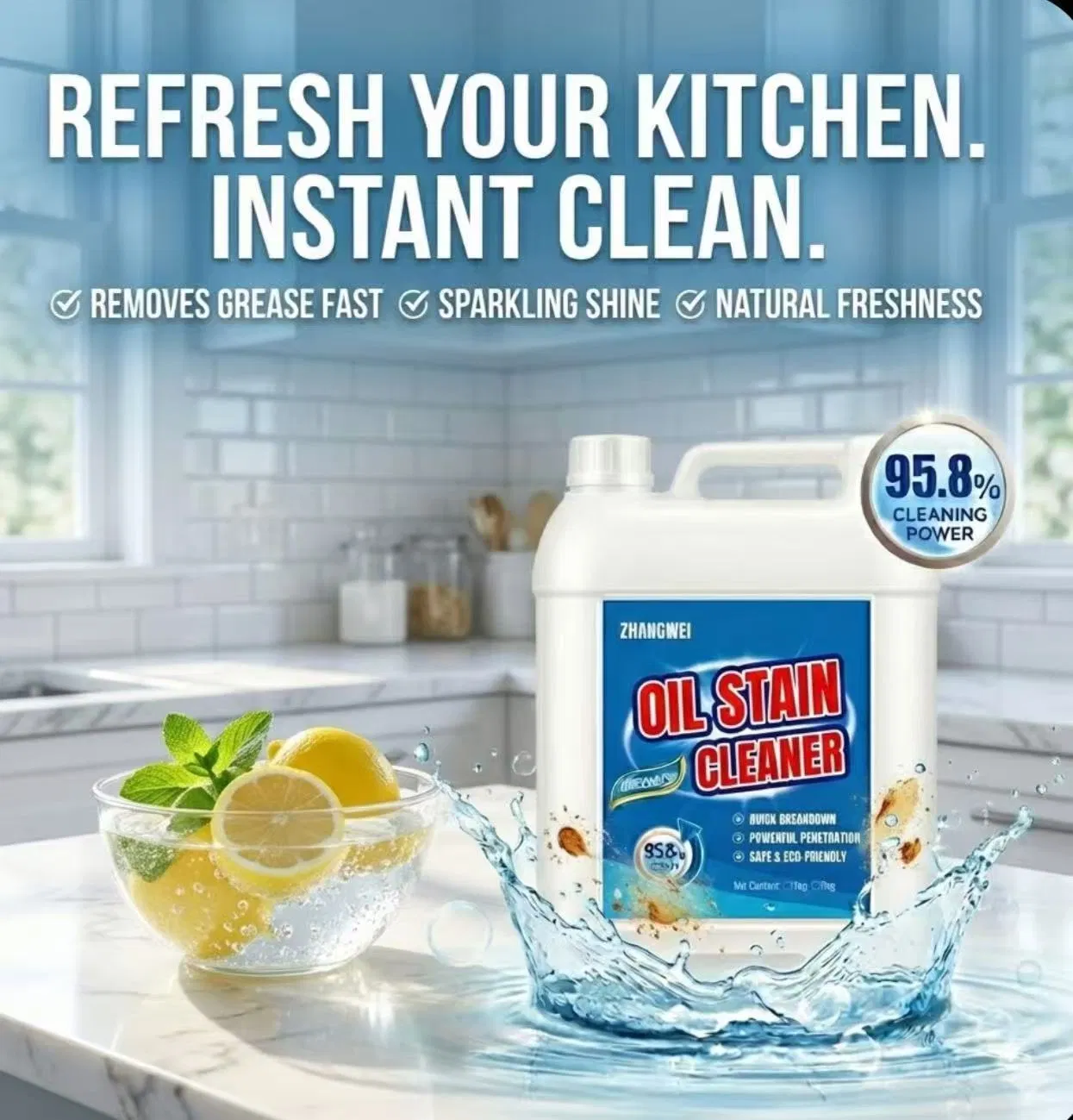 Oil Stain Cleaner Household Kitchen Range Hood Foam Type Powerful Removal