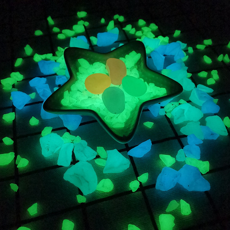 Sky-Blue Glow Cobblestone for Garden Decorations