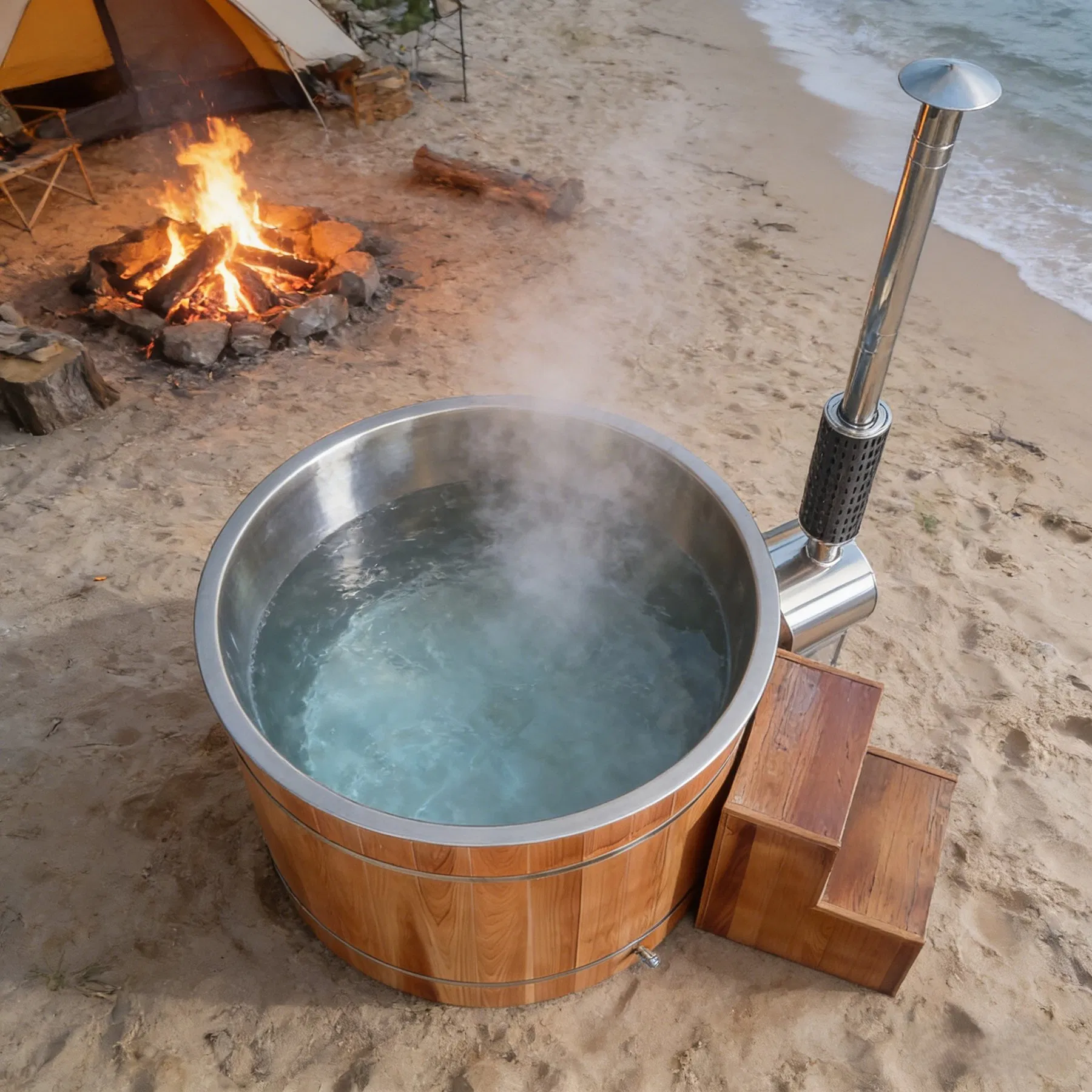 Boda Direct Manufacturer Hot Selling Stainless Steel Liner Hot Tubs for Hot Therapy Recovery Sauna Hot SPA Pool