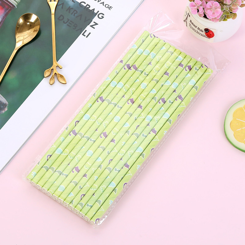 Disposable PLA Paper Straws, Juice Mlk Tea Straws