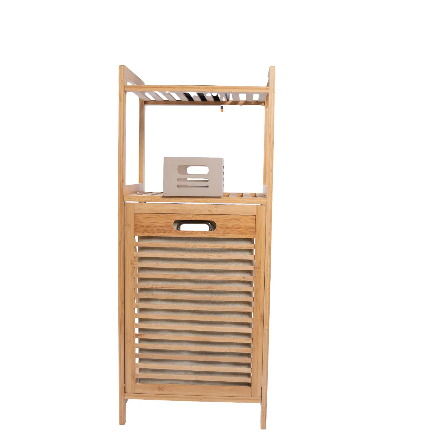 Stand-up Laundry Rack Bamboo Baskets Laundry Baskets Large Bamboo Storage Shelf