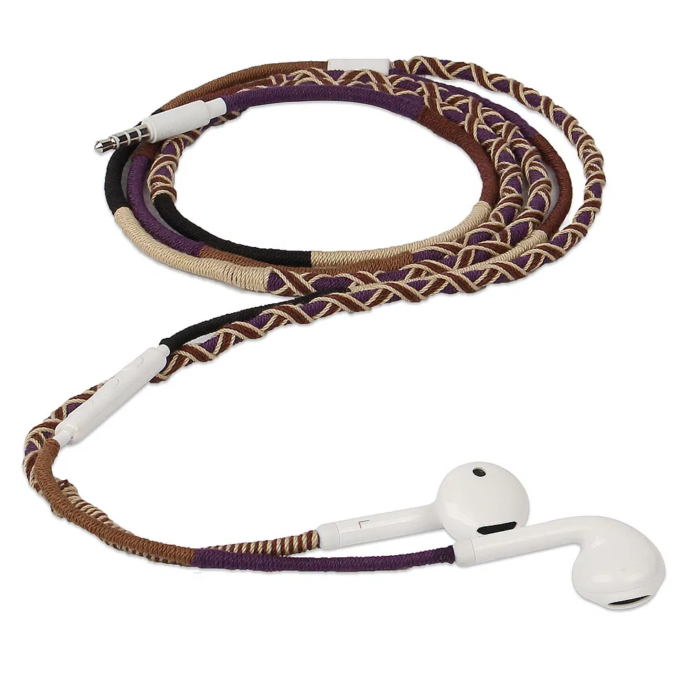 Wristband Bracelet Braided Cord Earphone Headphone
