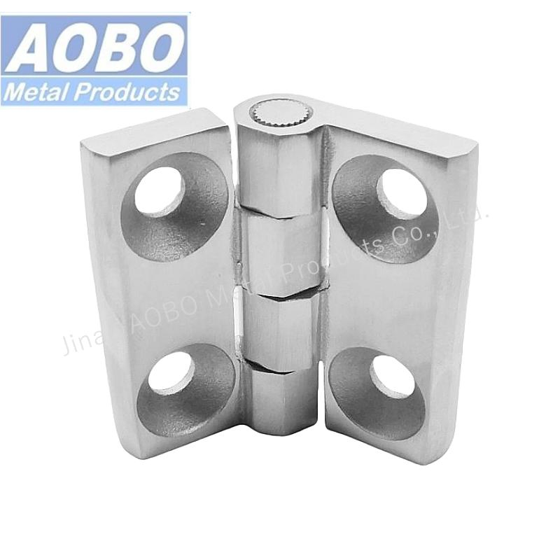 Stainless Steel 60X60mm Distribution Cabinet Door SS316 Thickened Open Die Casting Flat Hinge with Holes Countersunk Screw M6 for Electrical Cabinet
