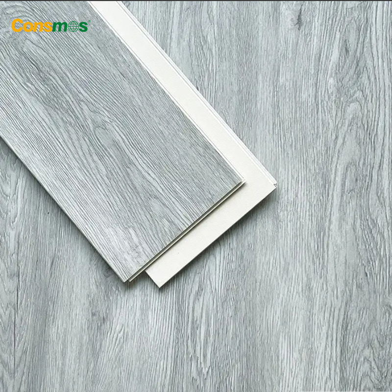 4mm 5mm 6mm 7mm 8mm Wood Grain Piso Vinilico Spc Click Interlocking Flooring Tiles Vinyl Plank Floor