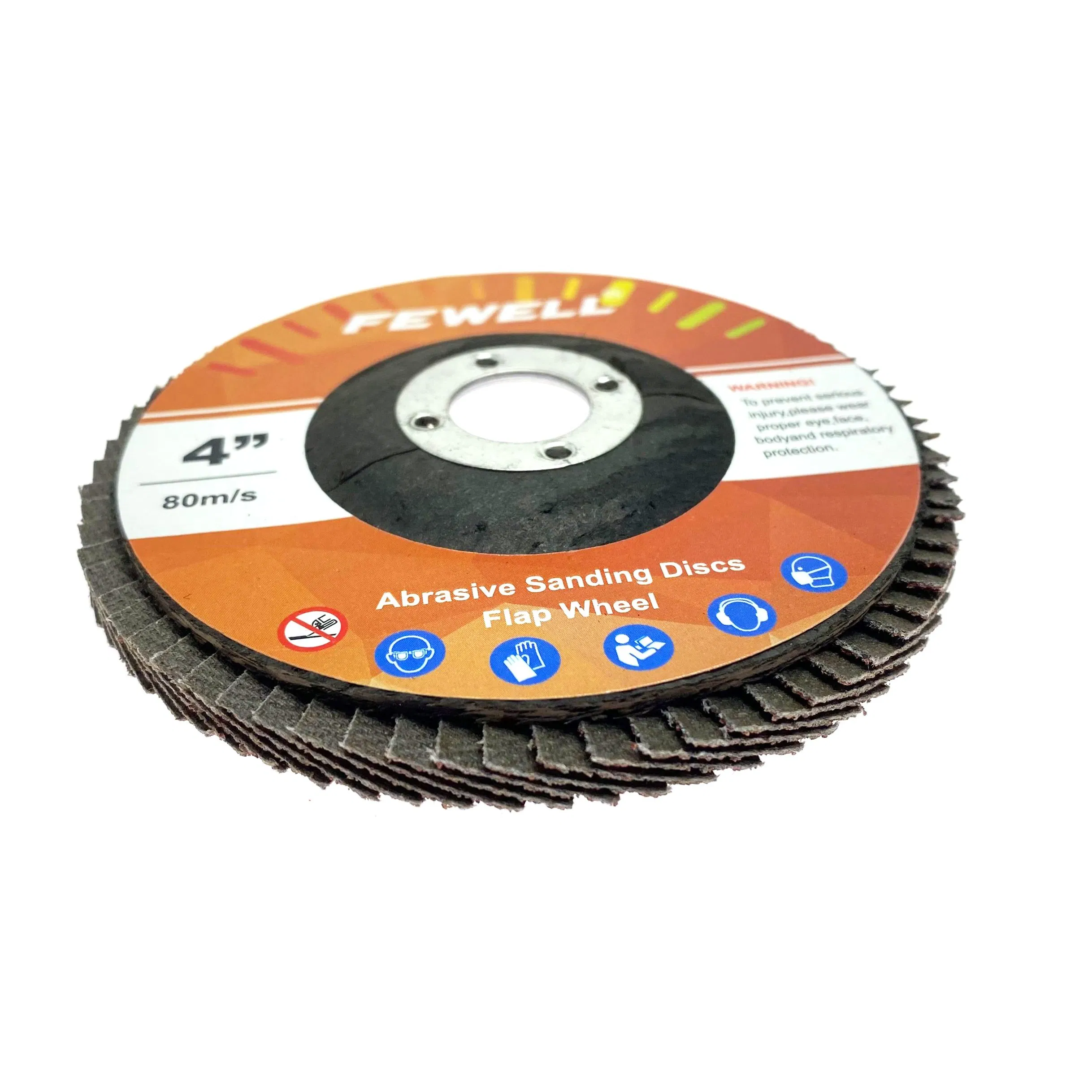 4" 100mm Grit 80 Silicone Carbide Abrasive Wheel Flexible Sanding Flap Disc for Grinding Metal Stainless Steel