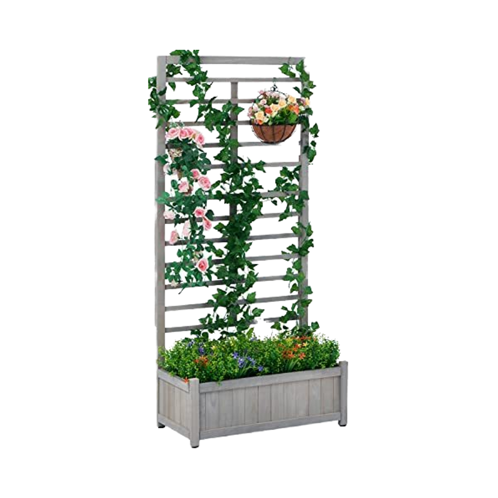 Грядка приподнятая квадратная глазурованная кашпо для овощей