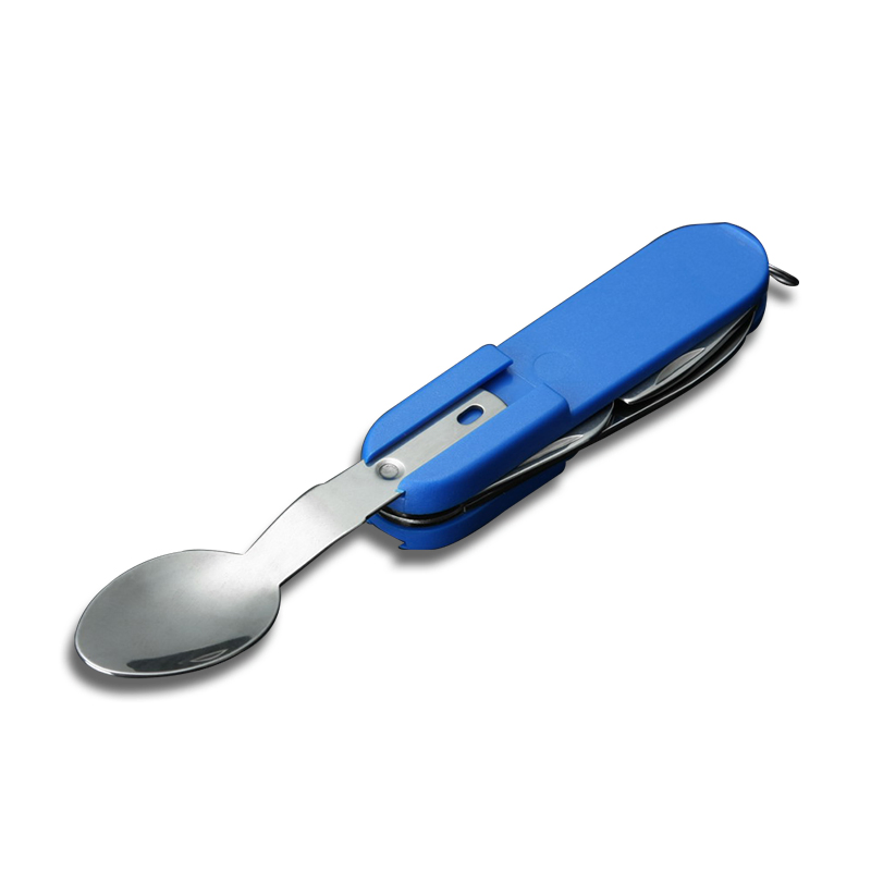 Portable Stainless Steel Camping Cutlery Knife Set Pocket Multi Functional Utensils