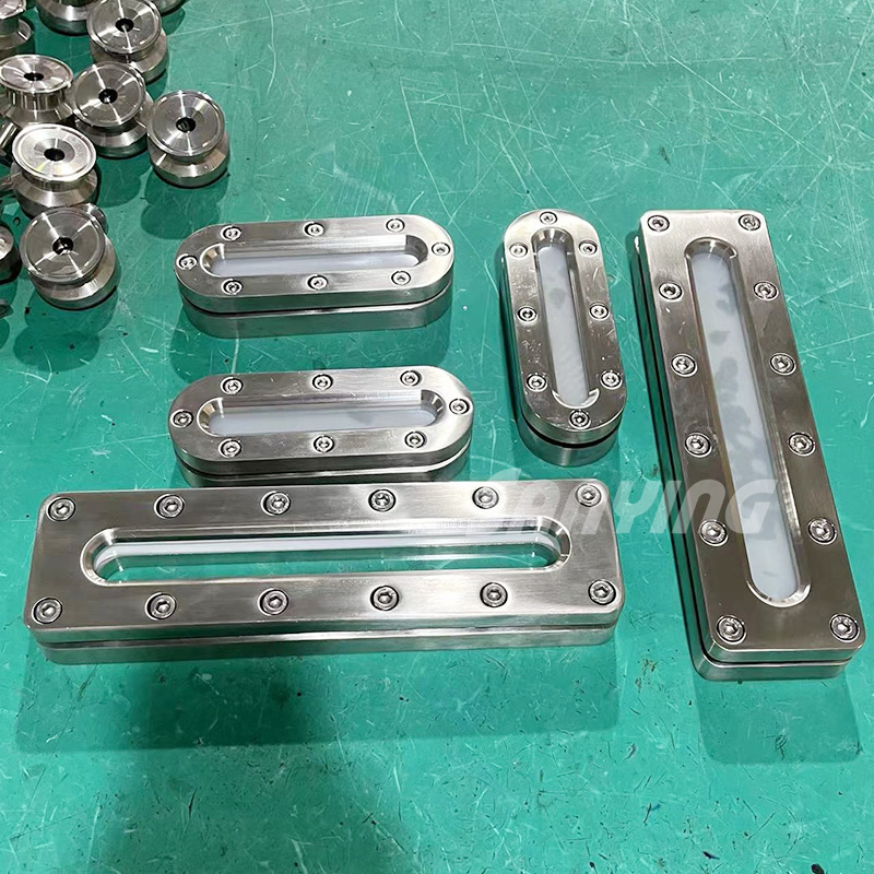 Stainless Steel Oval Elliptical Shaped Tank Pressure Sight Glass for Pressure Vessel
