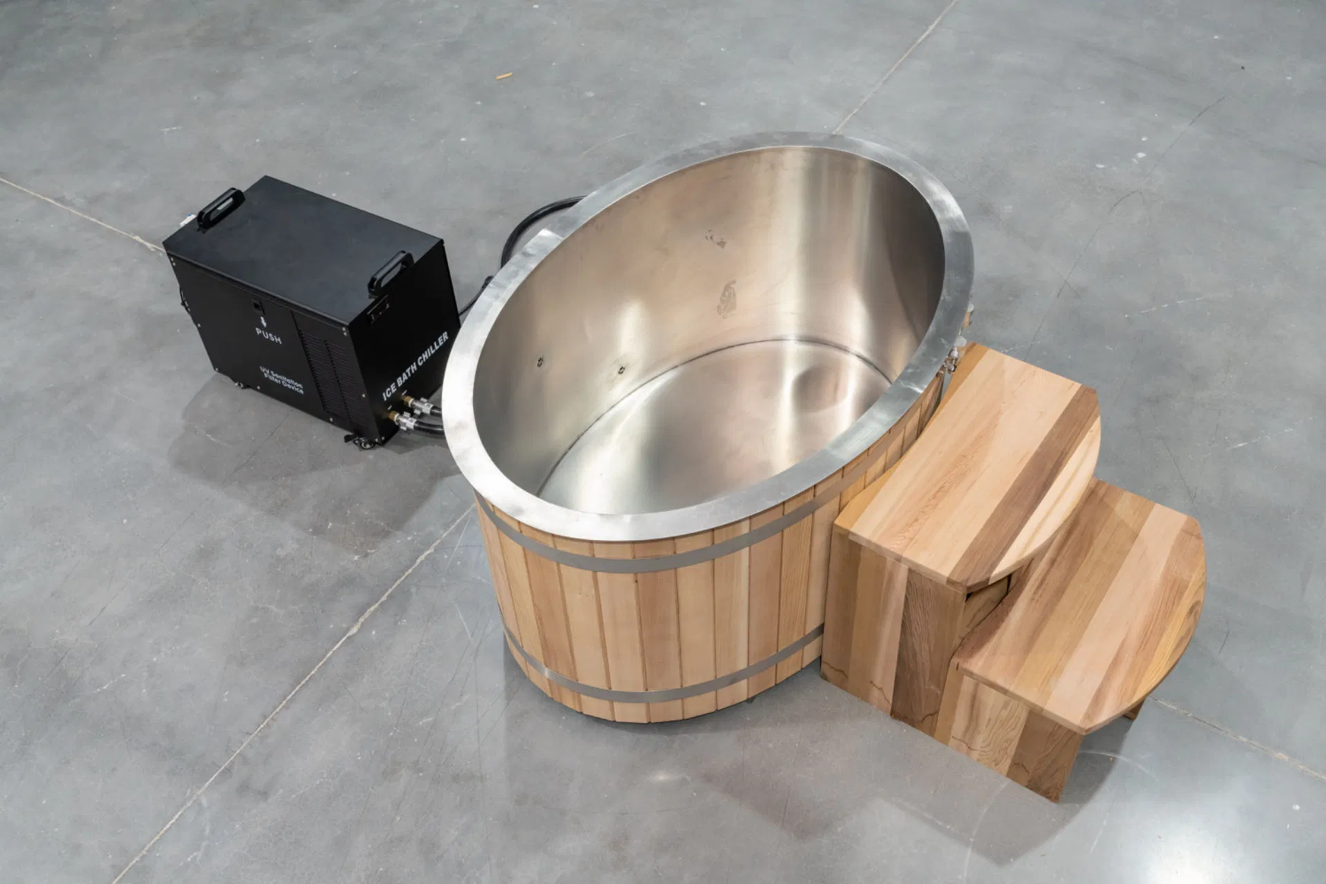 Портативная деревянная ванна для холодного погружения