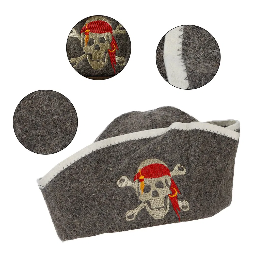 Manufacturer Custom 100% Wool Felt Sauna Hat with 2mm Felt Thickness