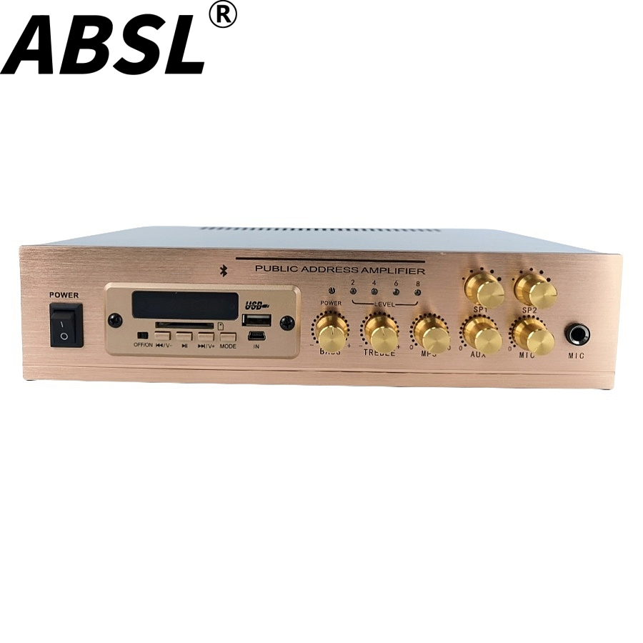 60W 2zones Portable Combined PA Audio Power Amplifier for PA System