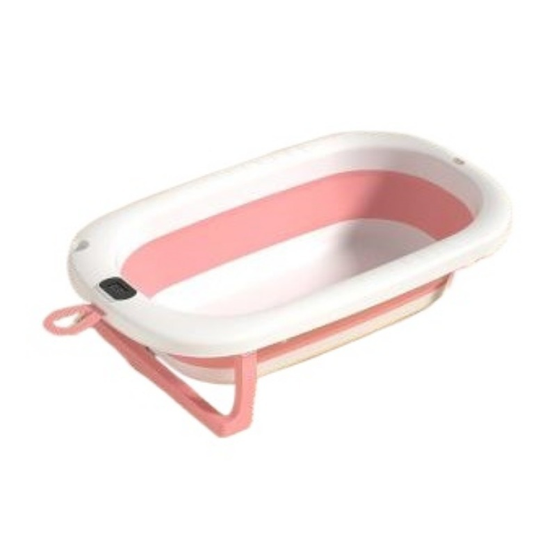 Smart Temperature Sensing Bath Tub Sturdy Pressure-Resistant High-Quality Foldable Eco-Friendly Baby Bathtub