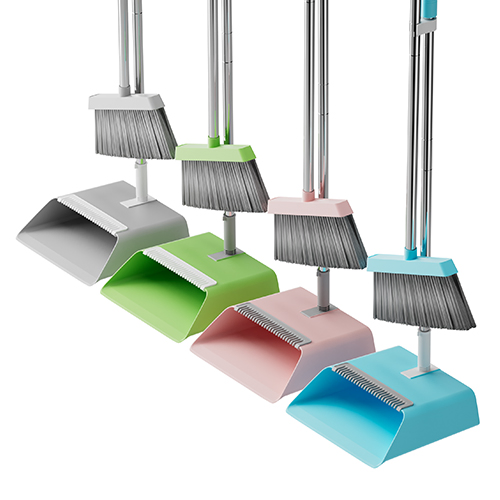 Broom and Dustpan Set Convenient Storage Dustpan with Unique Design