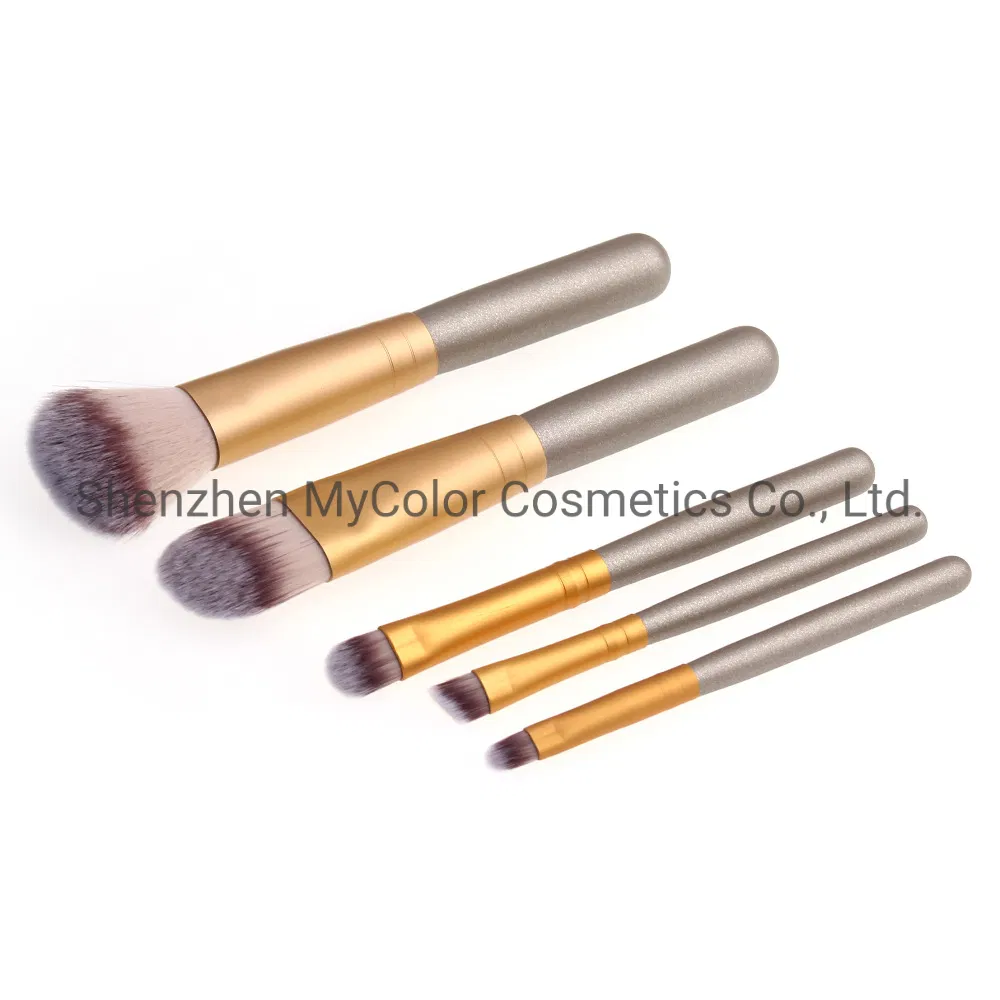 Mycolor Private Label Make up Brushes 5PCS Travel Makeup Brush Kit Foundation Powder Eye Shadow