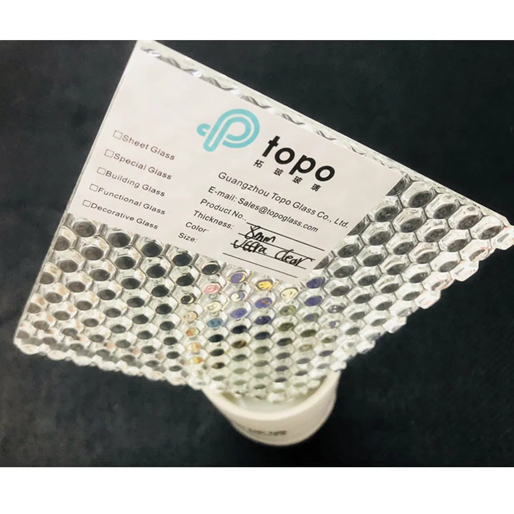 Guangzhou 5mm Laminated Tempered Night Pearl Patterned Glass (CP-TP)