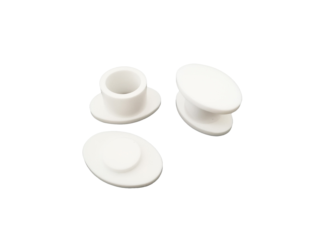 White & Blue Separate Firm Molds and Round Silicone Molds