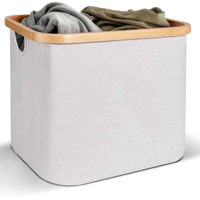 Closet Storage Basket for Toy Books Towel and Clothes Organizing with Handle