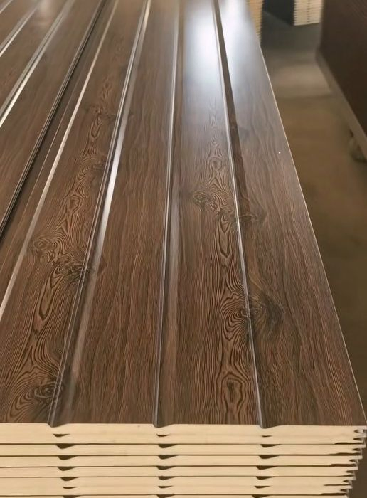 Decorative Sandwich Panel Insulated Metal PU Polyurethane Foam Carved Exterior Wall Panel