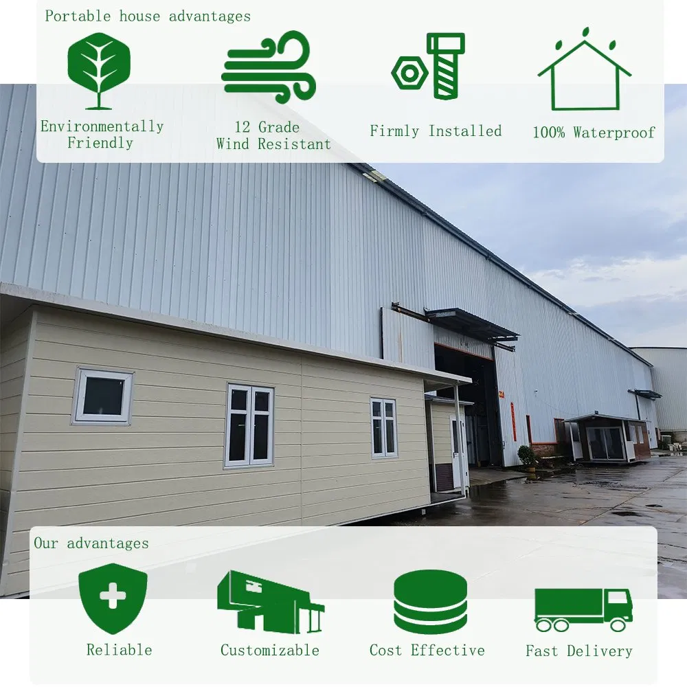 Luxury Design Prefab House Prefabricated Container Office Modular Temporary Home Villa for Sale