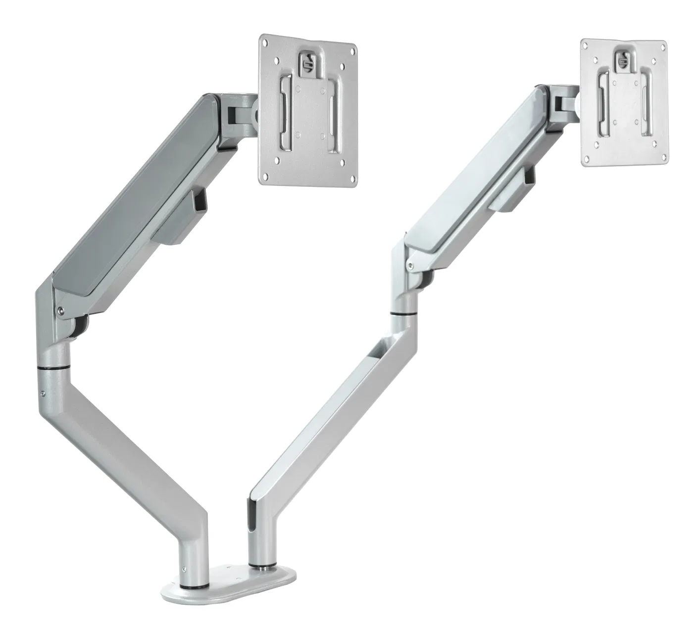 Газлифтовый кронштейн для двух мониторов с креплением на стол