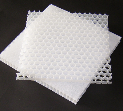 White Uniform Polypropylene Honeycomb Core