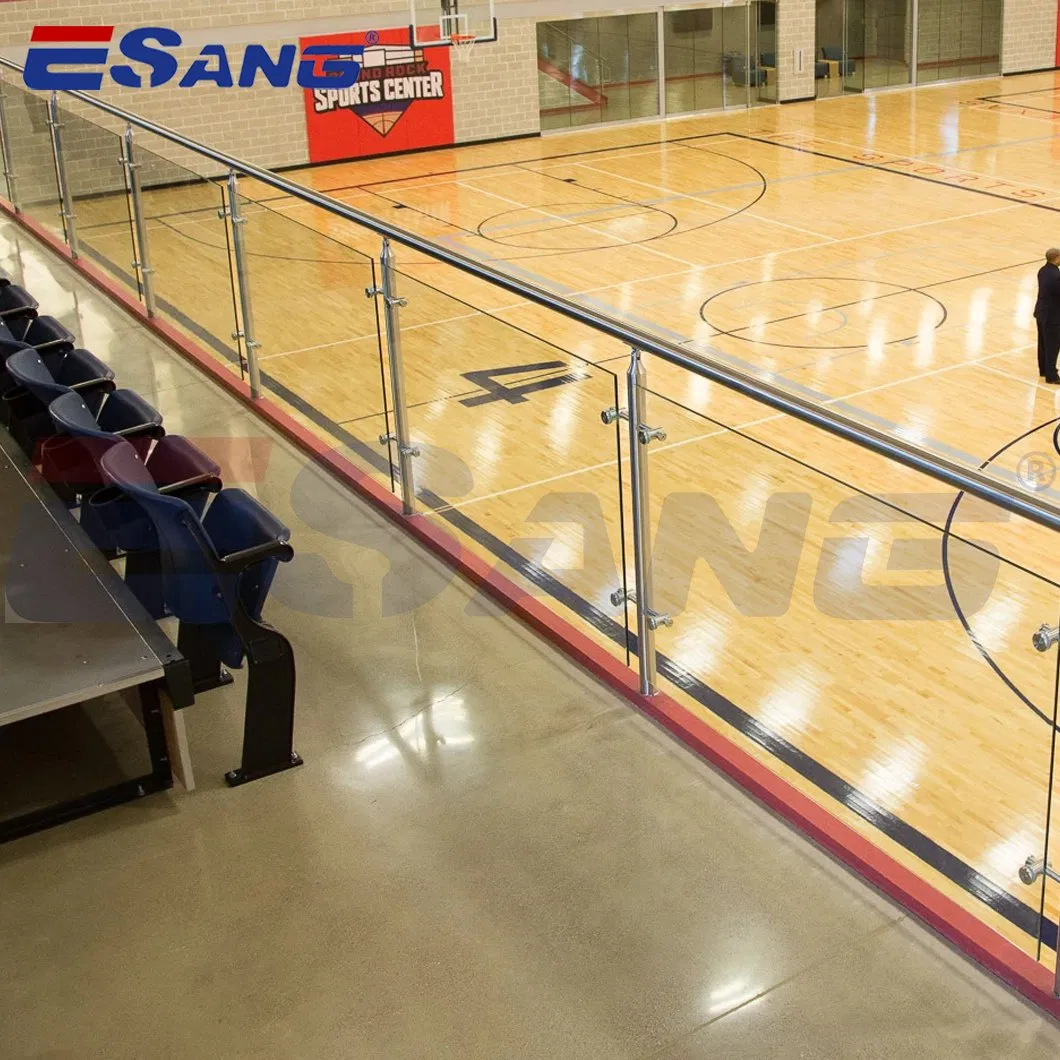 Esang Balcony Railing Frameless Tempered Glass Balustrade Stair Stainless Steel Railing