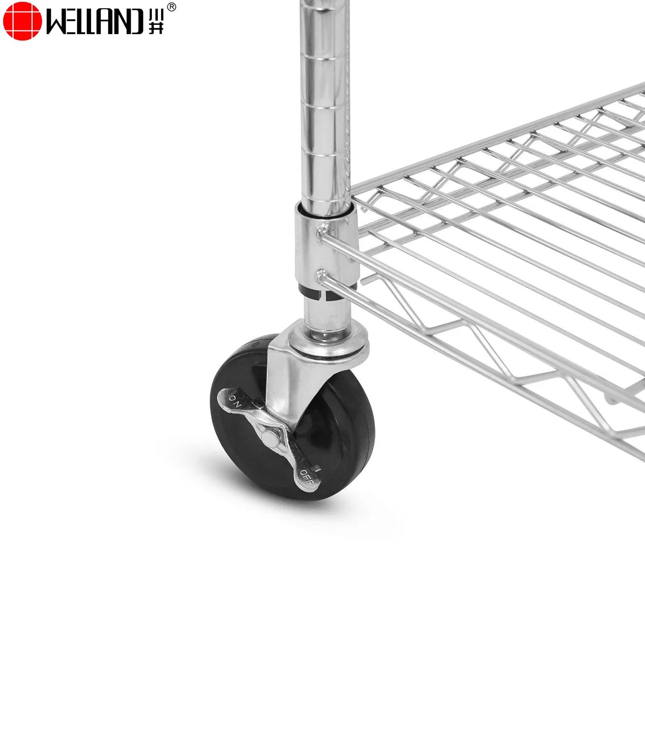 Factory Price Popular 6 Tiers Metal Wire Storage Shelving 48" X 18" Medium Duty Shelf Chrome Plated